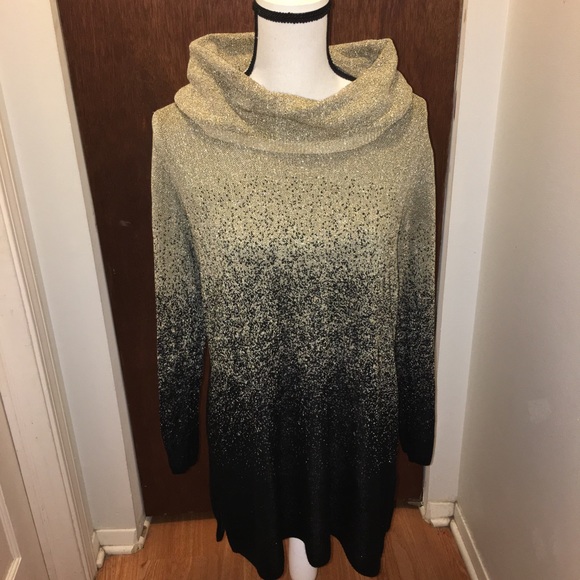 Dress Barn Sweaters - 💼Dress Barn metallic gold and black sweater
